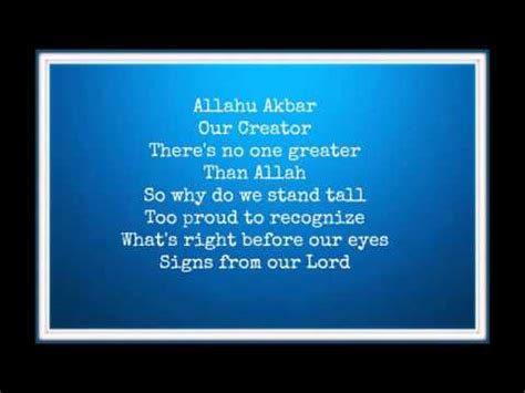 a is allah lyrics|allah made everything lyrics.